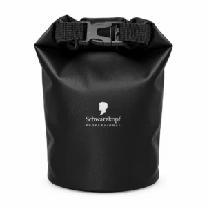 Schwarzkopf Professional Waterproof Bag – Μαύρο Αδιάβροχο Τσαντάκι με Roll-Top Κλείσιμο