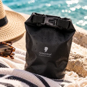 Schwarzkopf Professional Waterproof Bag – Μαύρο Αδιάβροχο Τσαντάκι με Roll-Top Κλείσιμο - Εικόνα 1