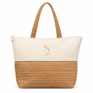 ALFAPARF MILANO Semi di Lino Sunshine Beach Bag – Ψάθινη Καλοκαιρινή Τσάντα Παραλίας