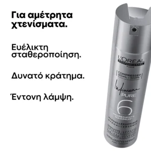 L’Oréal Professionnel Infinium Pure Strong 300ml – Λακ Μαλλιών για Δυνατό Κράτημα & Λάμψη - Εικόνα 1
