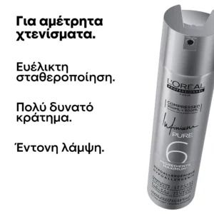 L’Oréal Professionnel Infinium Pure Extra Strong 300ml – Λακ Μαλλιών για Πολύ Δυνατό Κράτημα & Λάμψη - Εικόνα 1