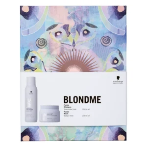 Schwarzkopf Professional BLONDME Purple Gift Box – Σετ Εξουδετέρωσης Κίτρινων Τόνων για Ξανθά Μαλλιά