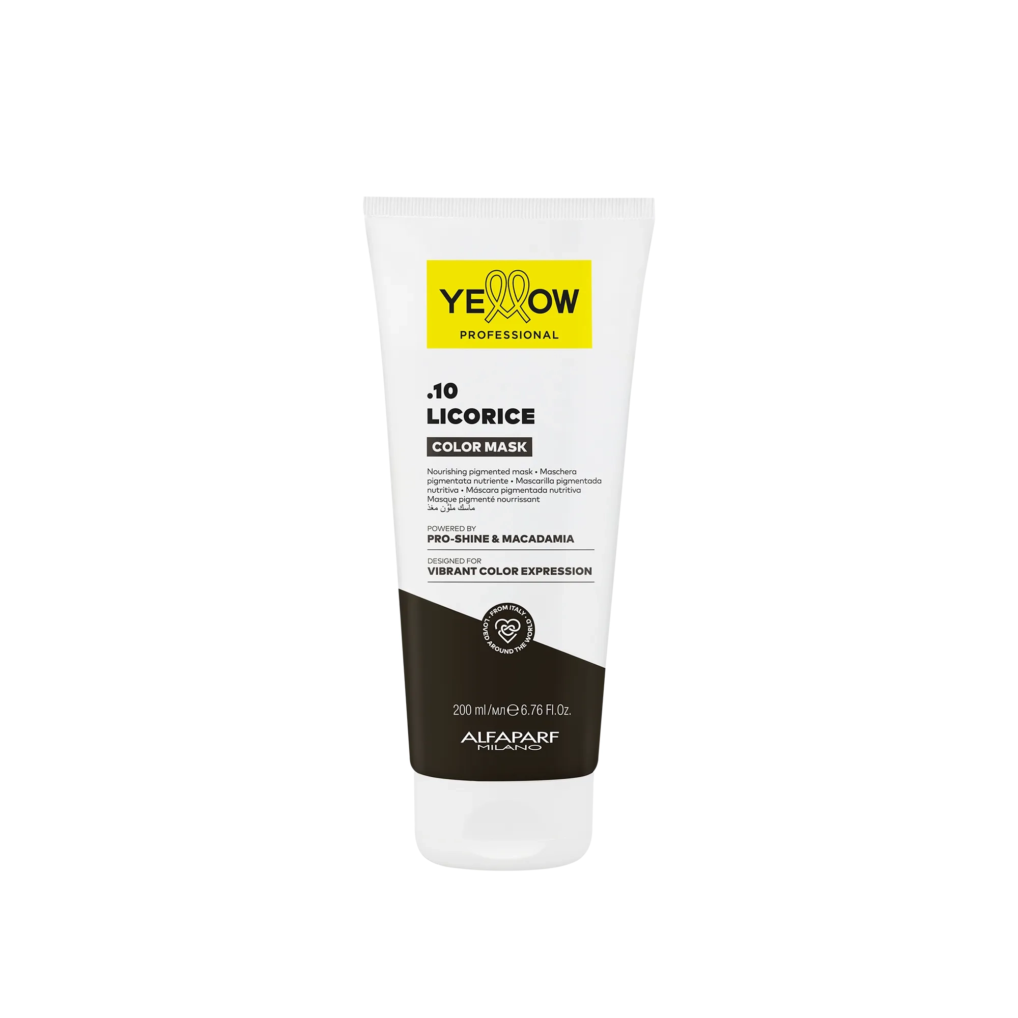 Yellow Professional Color Mask .10 Licorice 200ml – Μάσκα Θρέψης & Εξουδετέρωσης Θερμών Τόνων σε Καστανά Μαλλιά