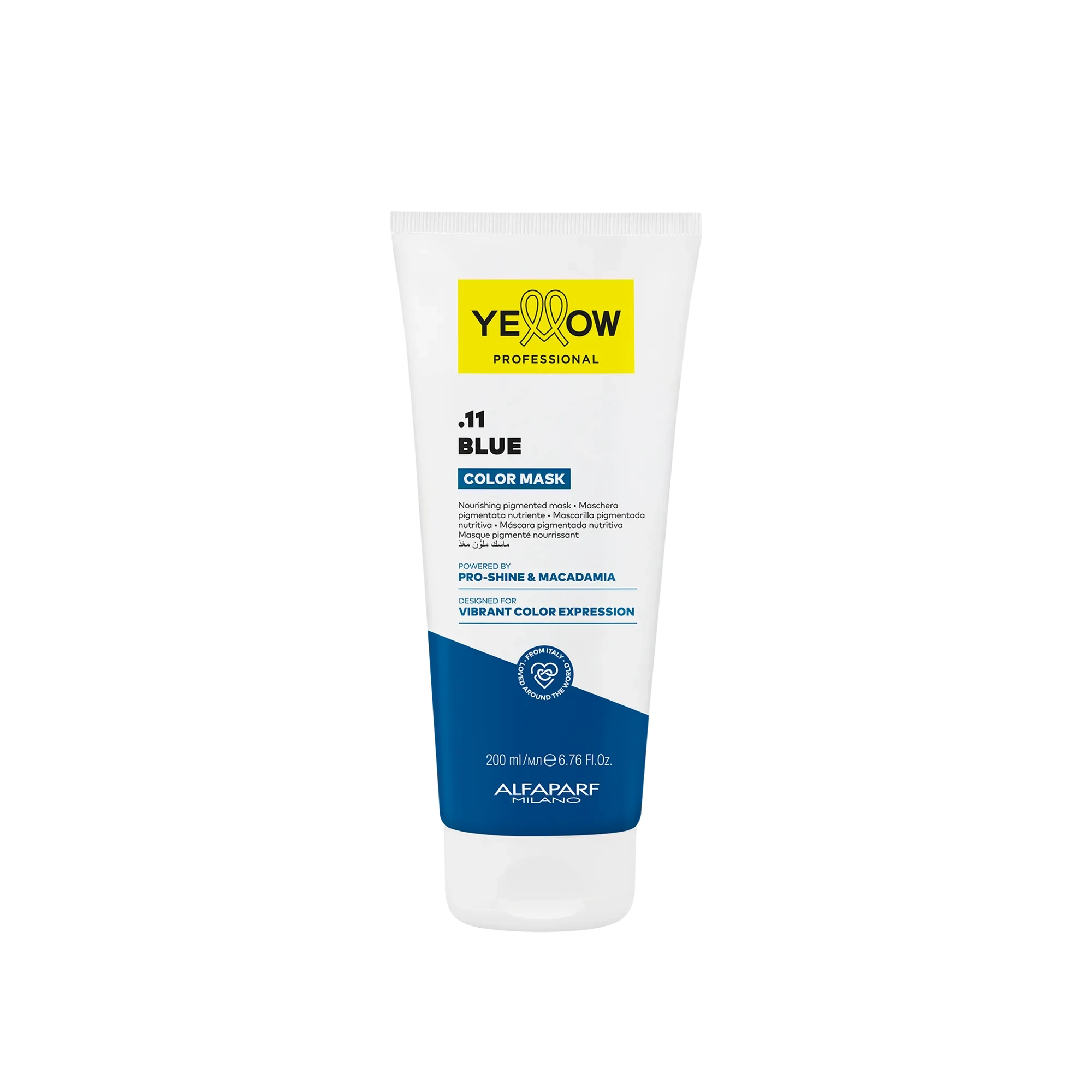 Yellow Professional Color Mask .11 Blue 200ml – Μάσκα Θρέψης & Ενίσχυσης Μπλε Αποχρώσεων