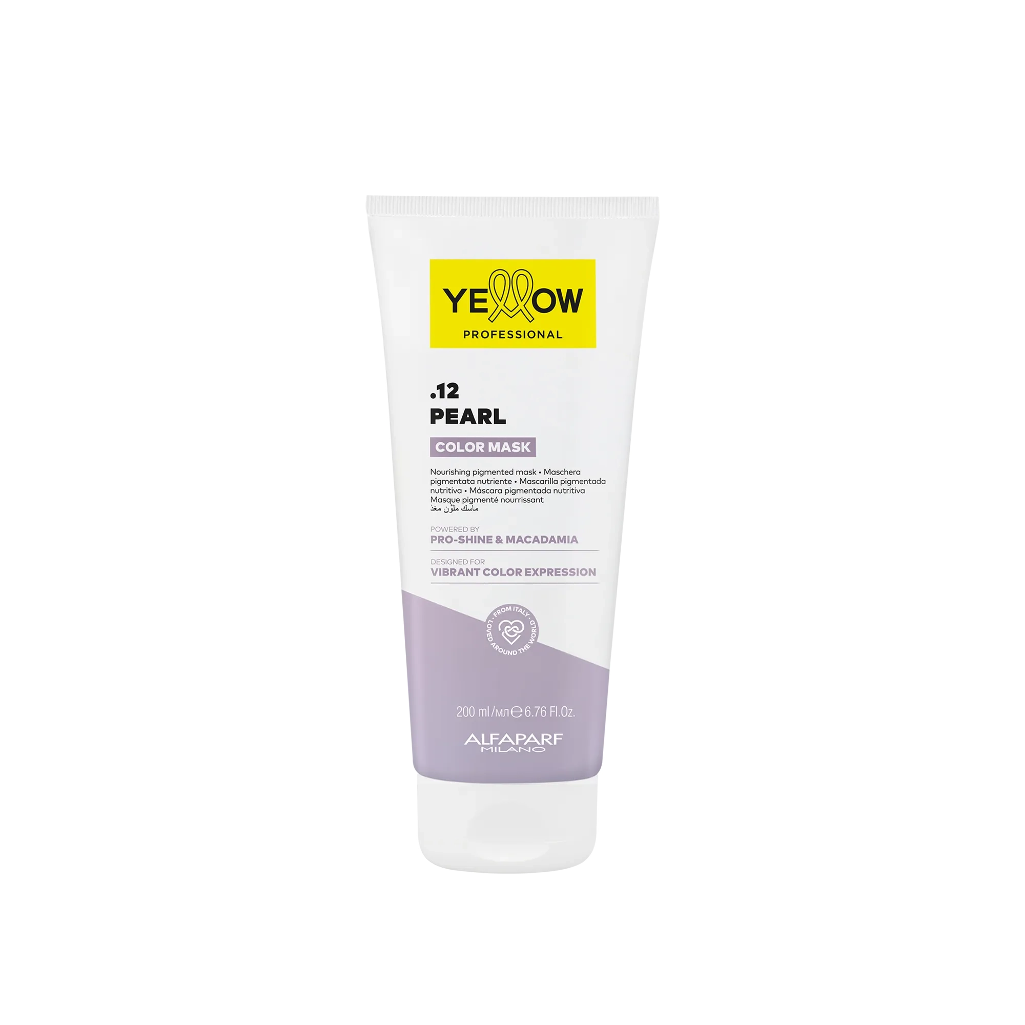 Yellow Professional Color Mask .12 Pearl 200ml – Μάσκα Θρέψης & Ενίσχυσης Ψυχρών Ξανθών Τόνων