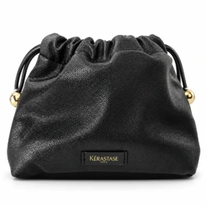 Kérastase Chronologiste Pouch – Μαύρο Νεσεσέρ Καλλυντικών με Κορδόνια & Χρυσές Λεπτομέρειες