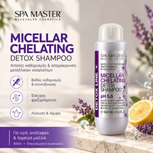 Spa Master Micellar Chelating Detox Shampoo pH 5.5 400ml – Μικκυλιακό Σαμπουάν Βαθύ Καθαρισμού & Απομάκρυνσης Μεταλλικών Καταλοίπων - Εικόνα 1